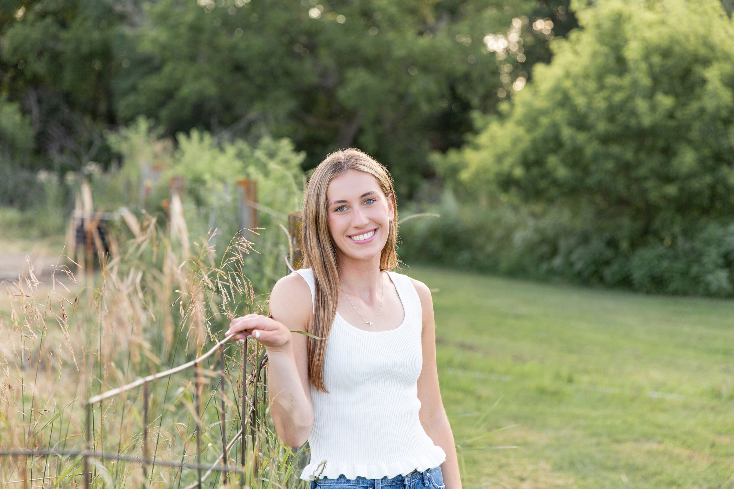 High school girl senior pictures in Hillsboro, North Dakota