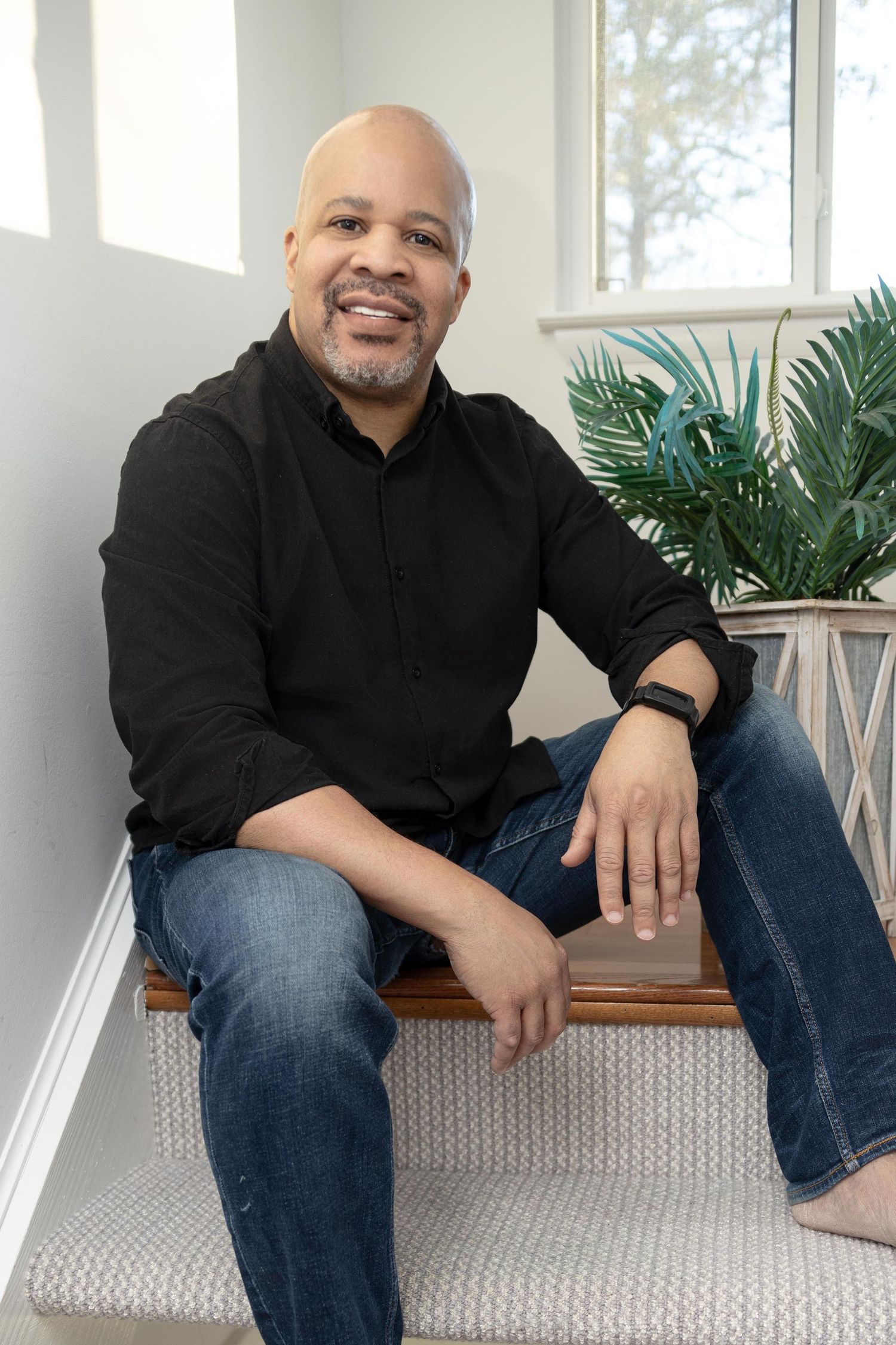 Portrait of Kent Daniel, Headshot Photographer in a comfortable home setting.