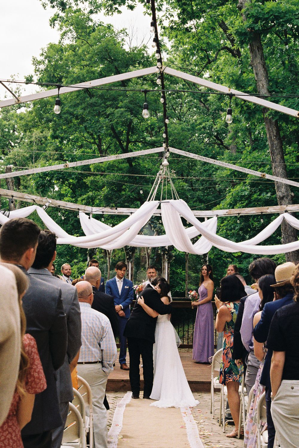 renaissance wine garden wedding ceremony