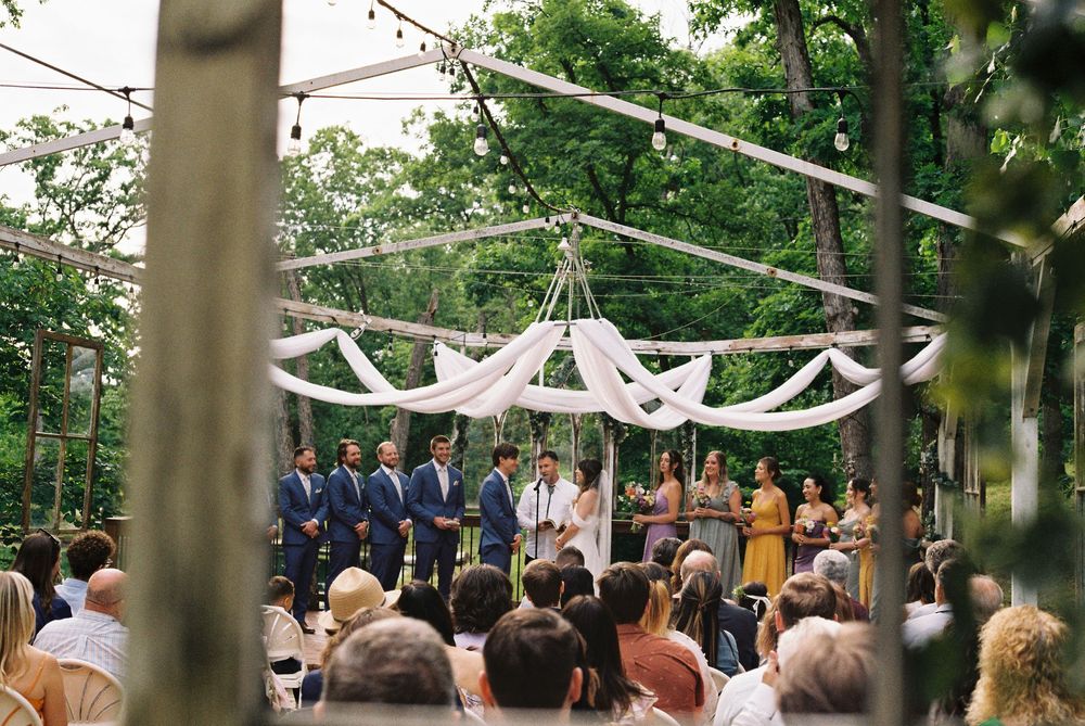 renaissance wine garden wedding ceremony