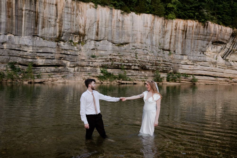 buffalo river summer elopement