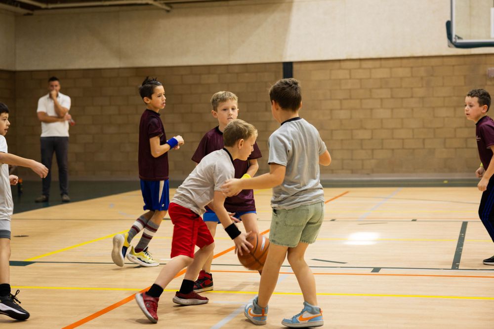 Live coverage of child's basketball game