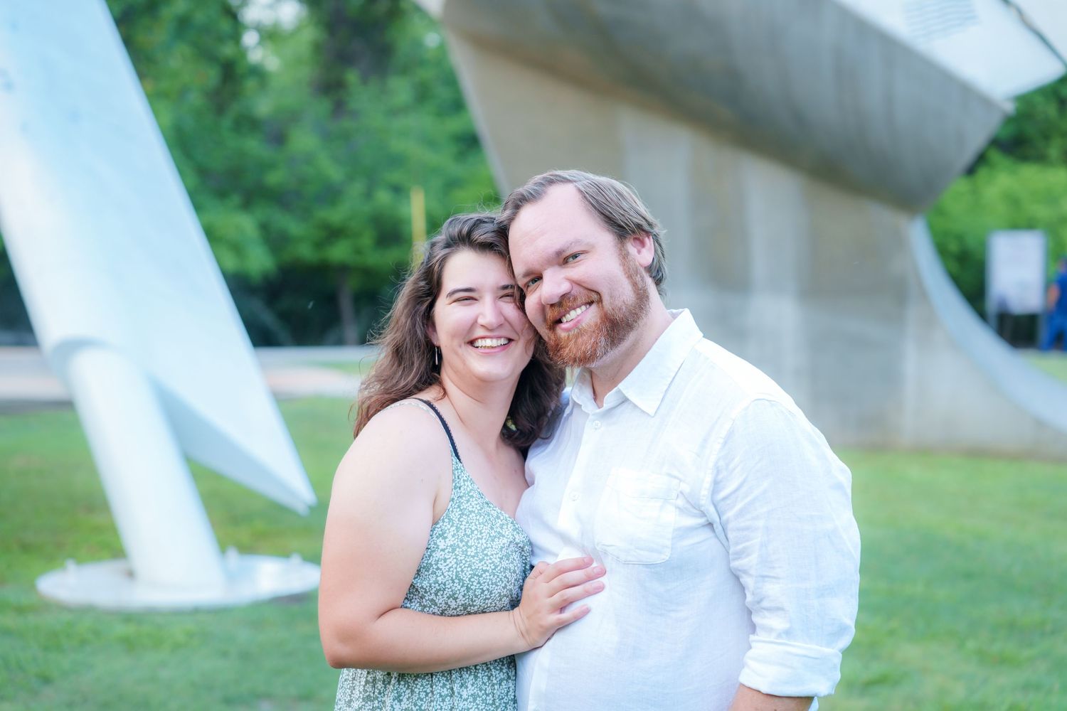 engagement photos couple bride to be Fort Worth Tx Airfield Falls Trailhead photography wedding day poses ring proposed romantic candid