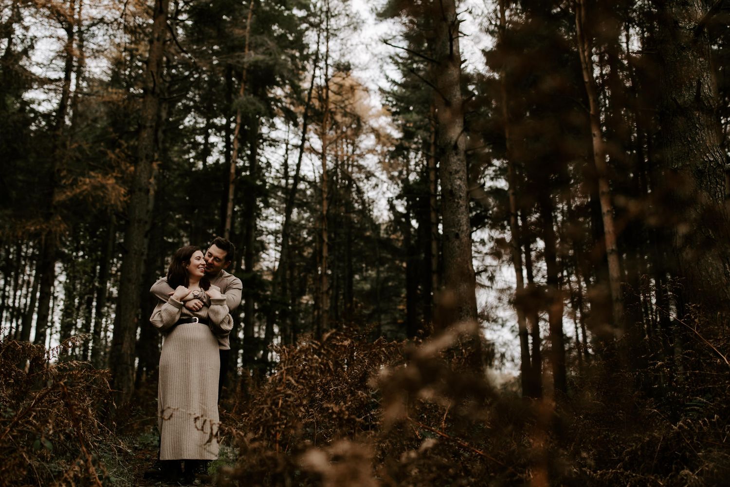 Engagement Photo in the woods