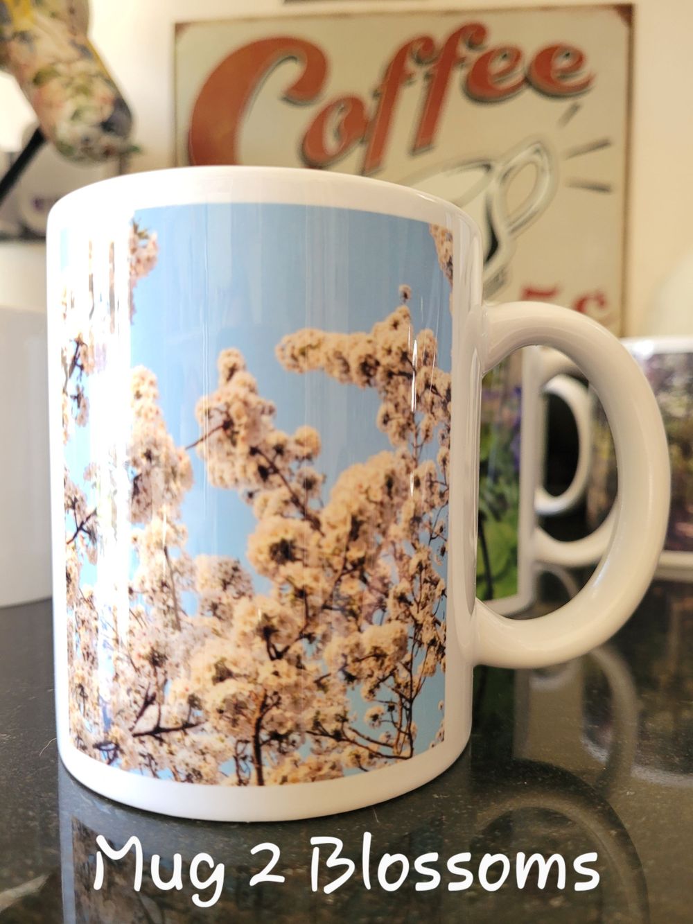 Gift mug mothers day blossoms flowers landscape photography of Spring.