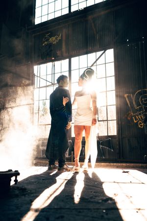 Park City Utah Elopement photography in the mountains. Frankenstein and His Bride. Creative posing and wedding photos on Halloween night
