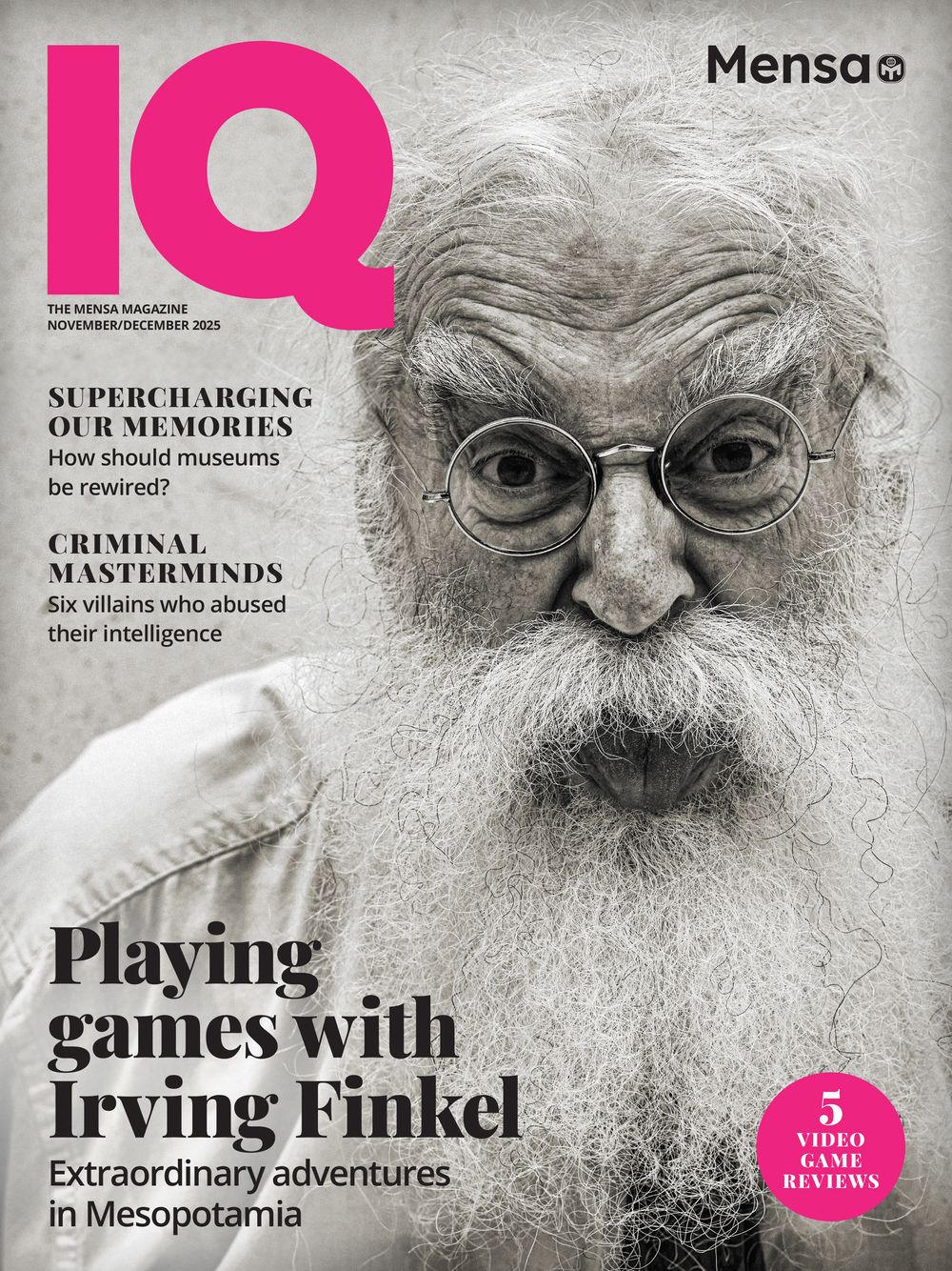 Portraits of Dr Irving Finkel at The British Museum for IQ, The MENSA Magazine produced by Think Publishing