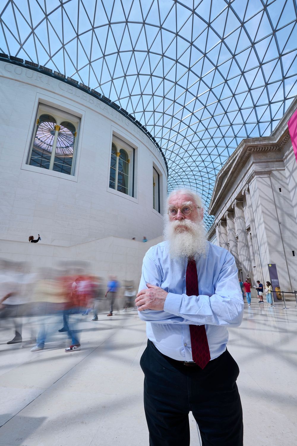 Portraits of Dr Irving Finkel at The British Museum for IQ, The MENSA Magazine produced by Think Publishing