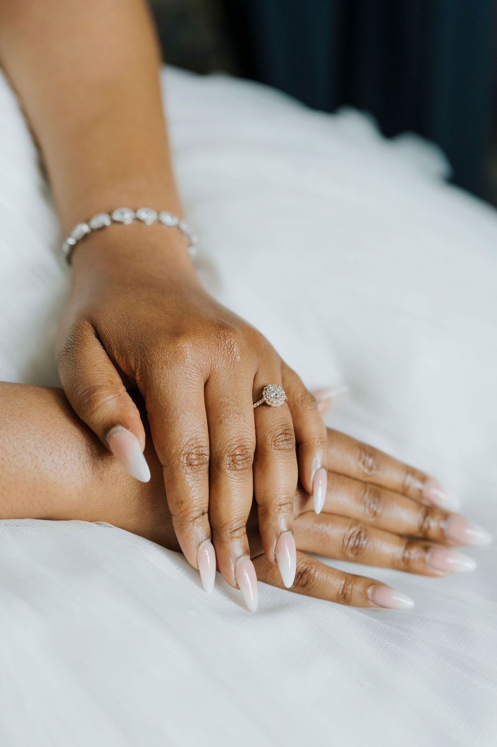 Romantic moment between bride and groom during a destination wedding