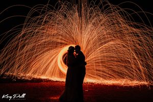 steel wool spinning of iowa couple harpors vineyard, des moines wedding photographer, Iowa wedding photographer