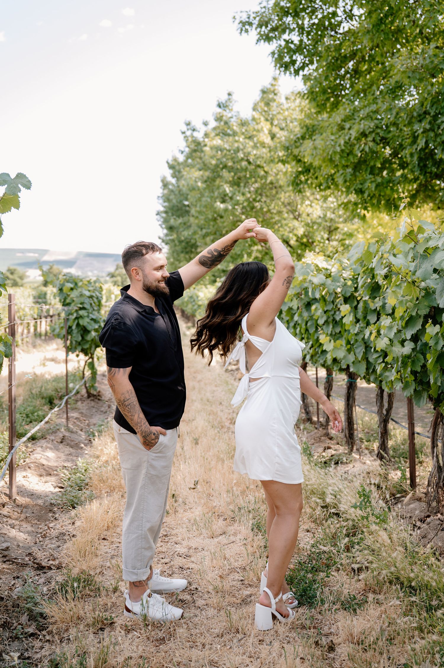 Washington Winery engagement photos