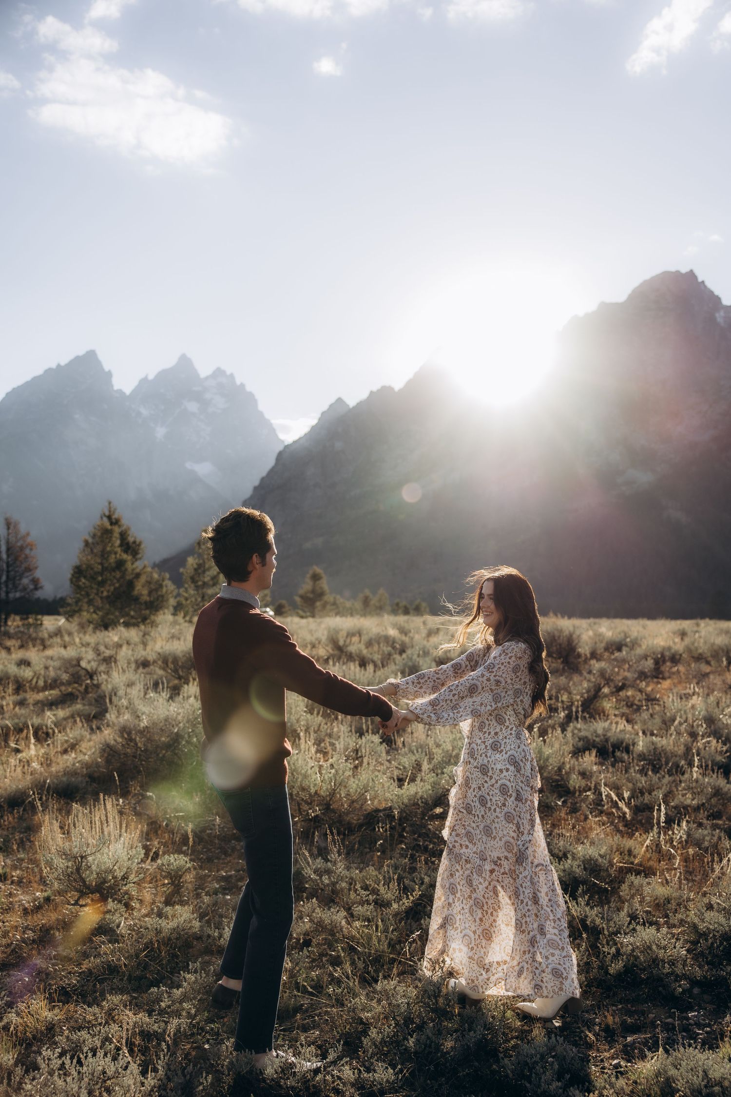 surprise proposal photographer grand teton park