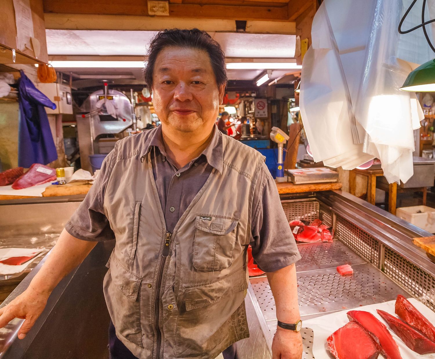 Tsukiji Outer Market, Tokyo, Japan, fish market