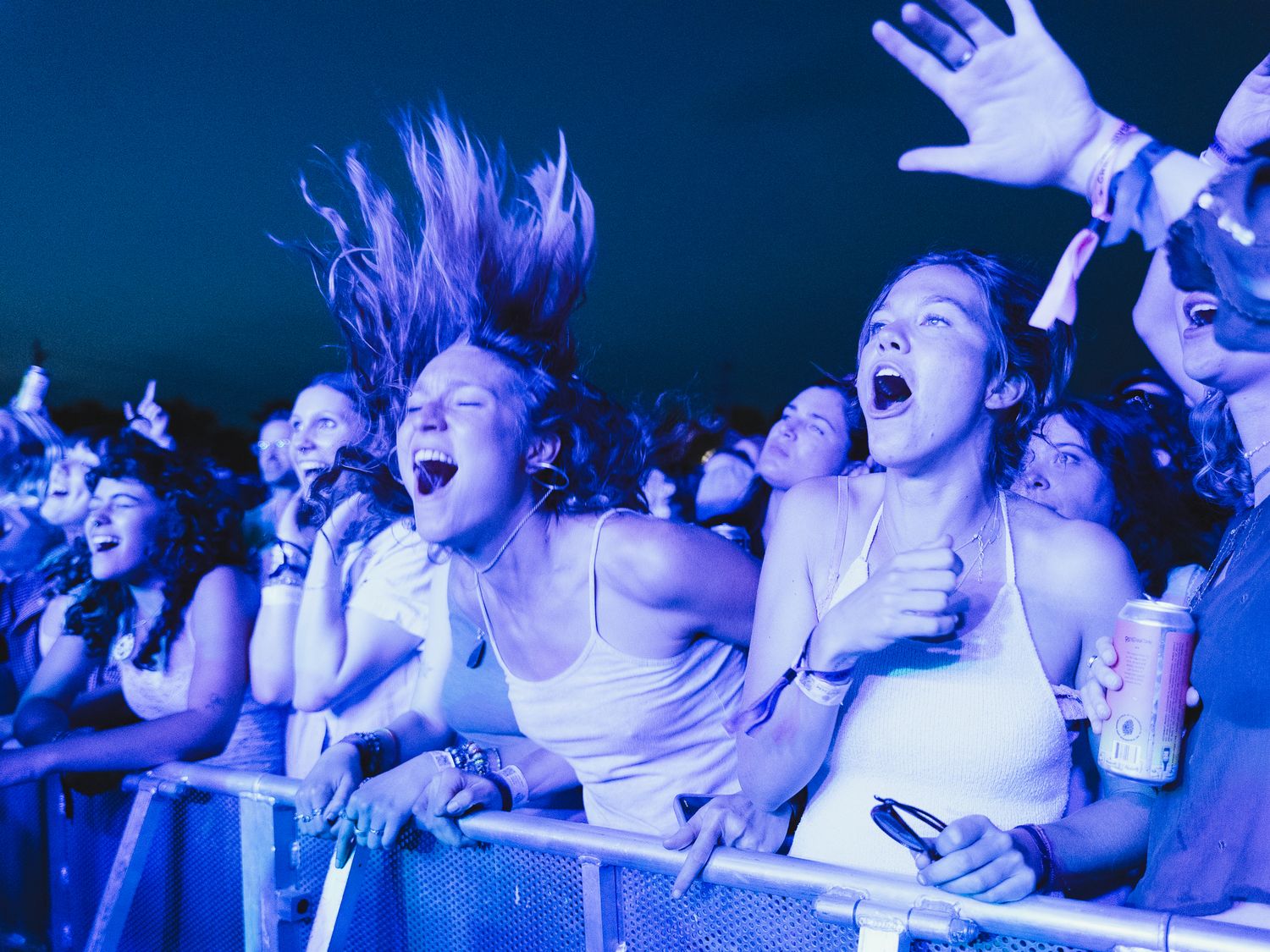 crowd shot at music festival