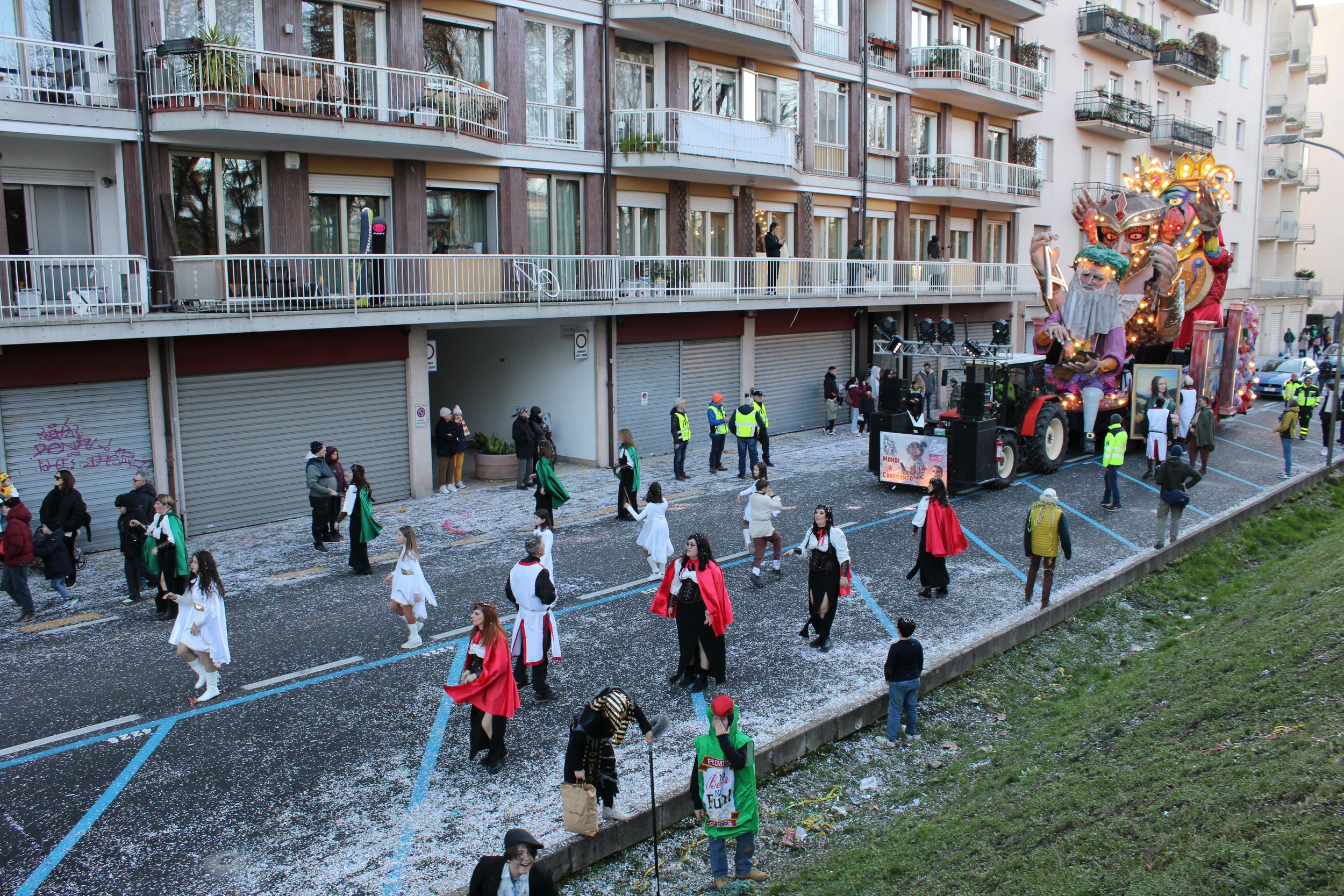 Treviso Carnival Parade 2026. The Friends of Isiata Association with the show “Worlds in Comparison”.