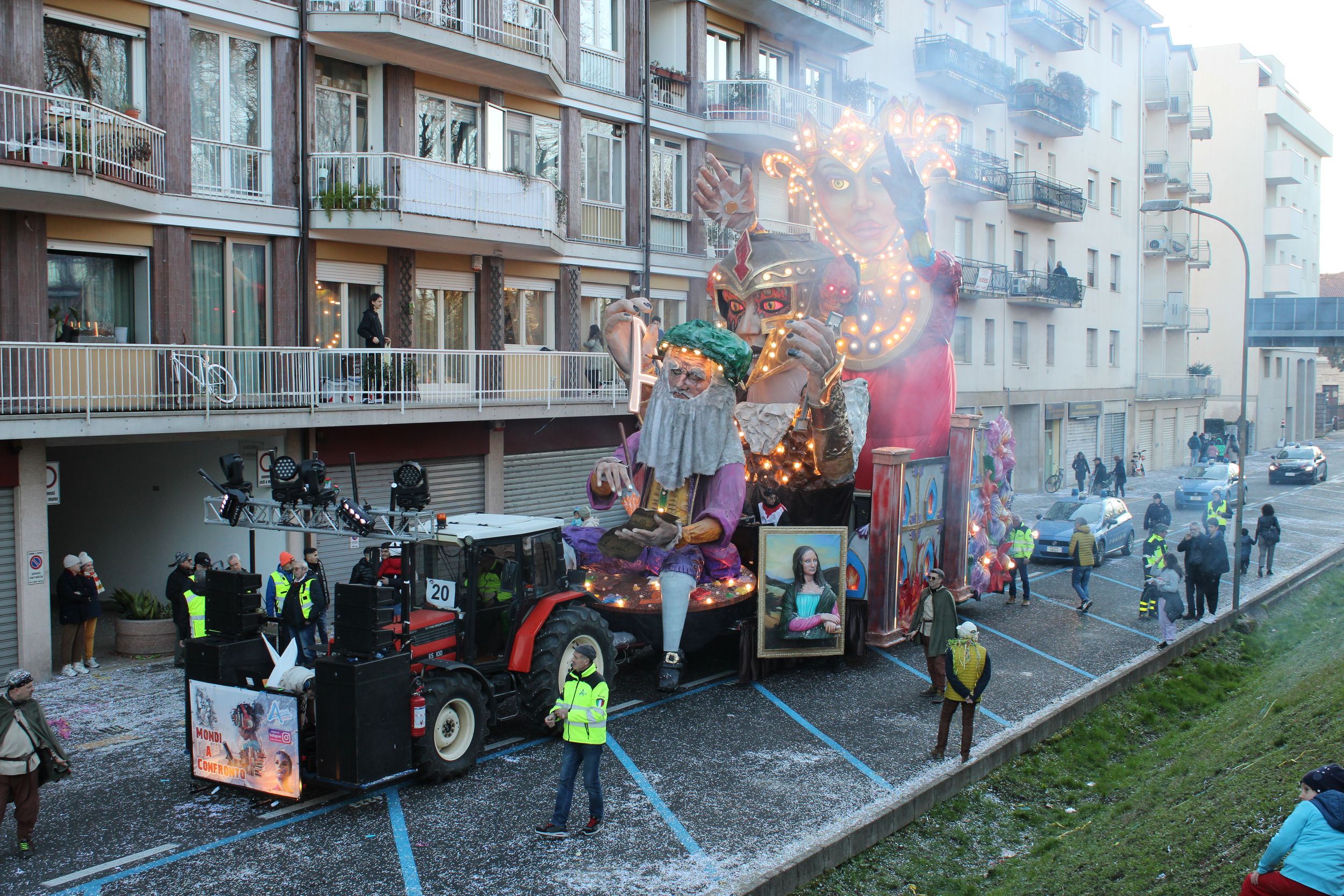 Treviso Carnival Parade 2026. The Friends of Isiata Association with the show “Worlds in Comparison”.