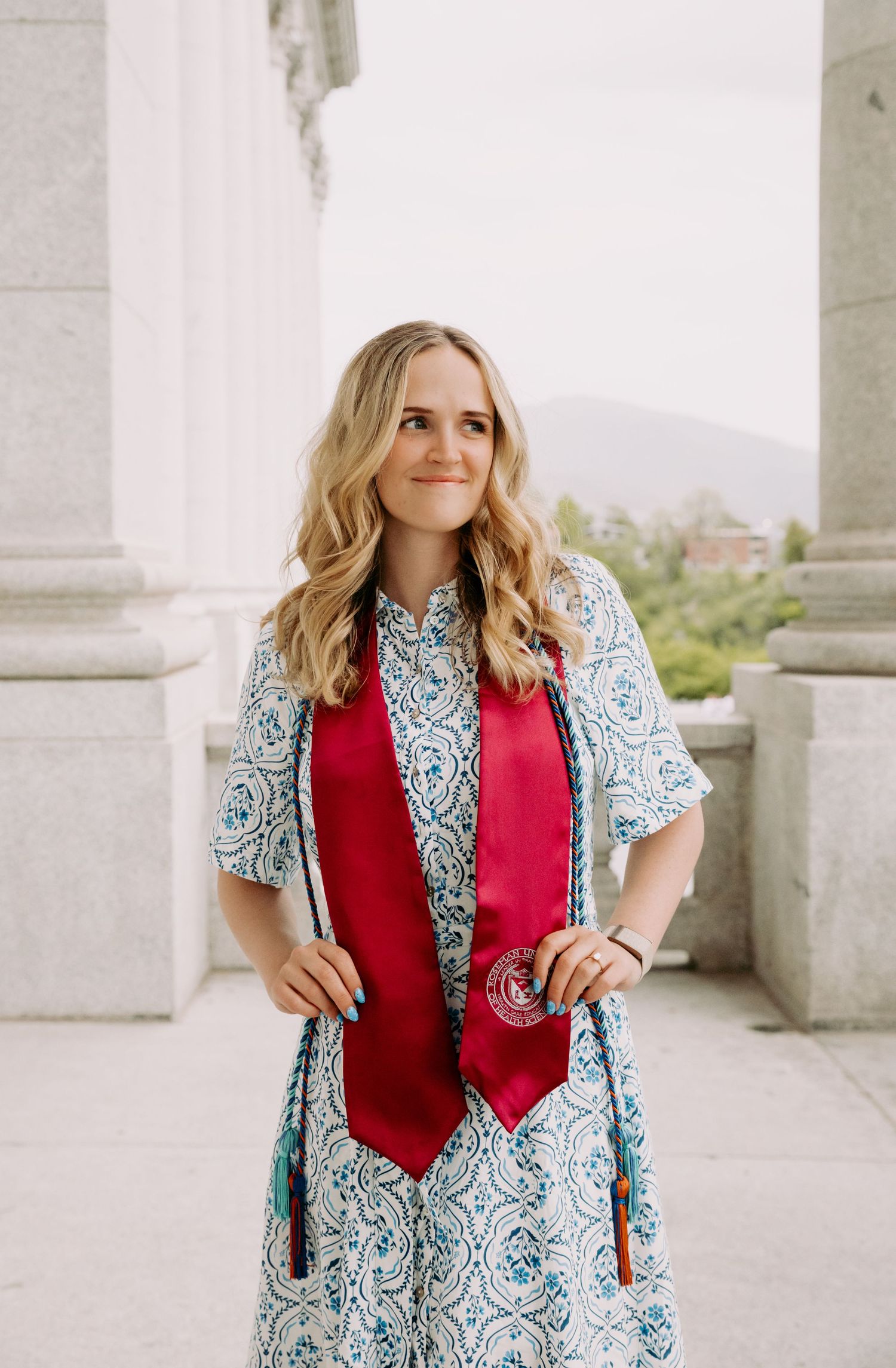 Graduation photos at the Utah State Capitol Building.