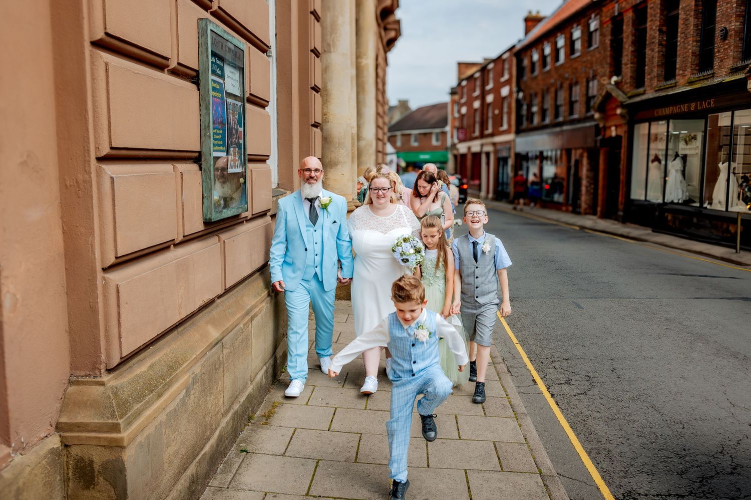 Documentary wedding moments captured at Louth Registry office Lincolnshire.