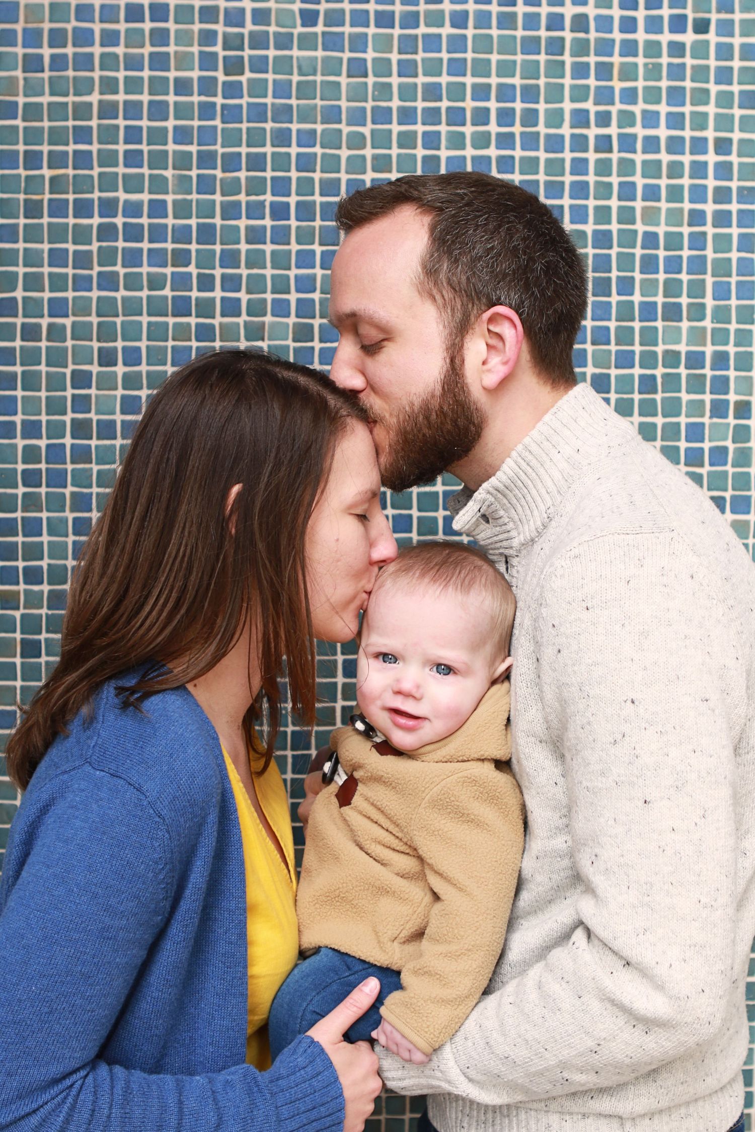Family of 3 with baby
