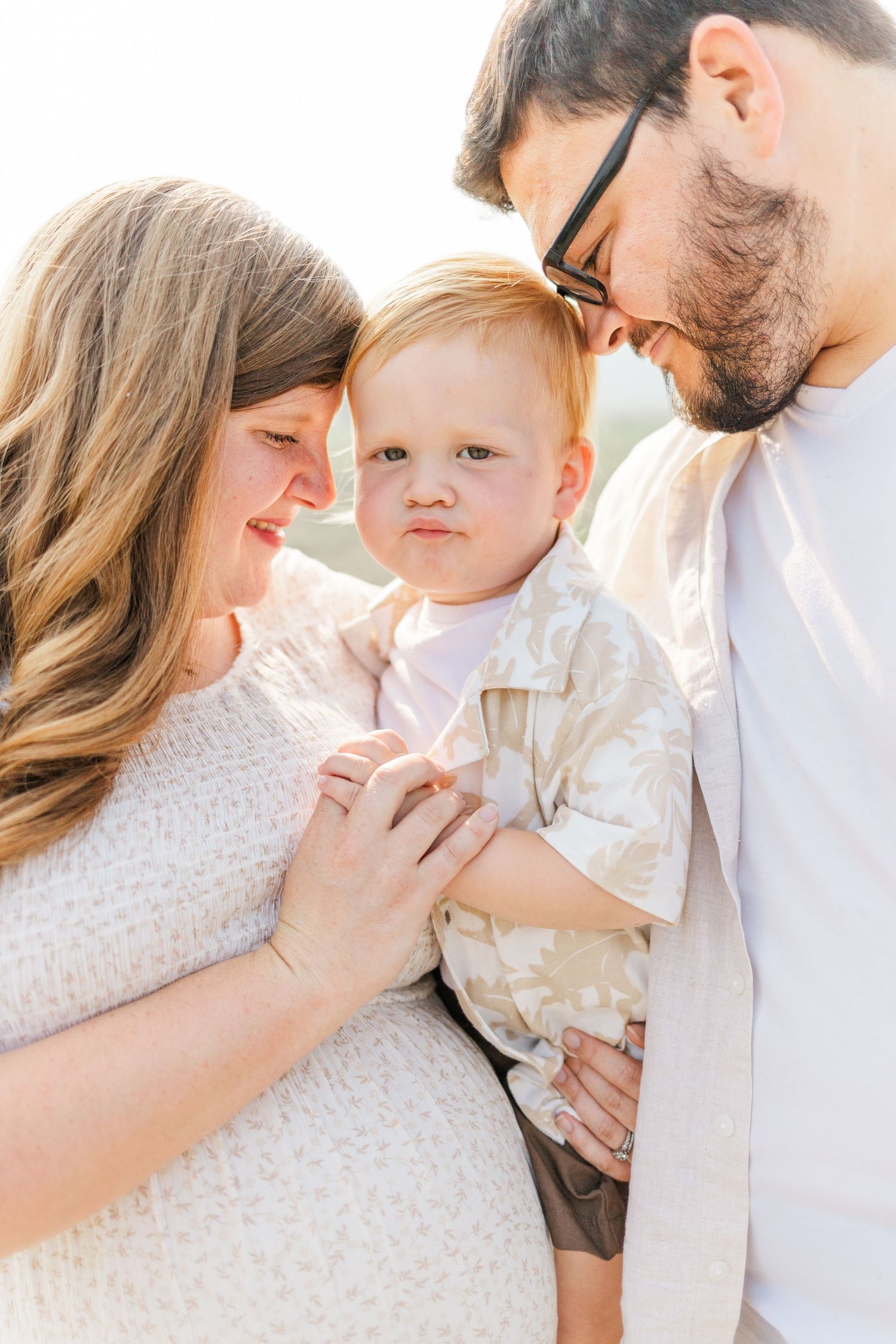 Family session at sunset in New Paltz, NY