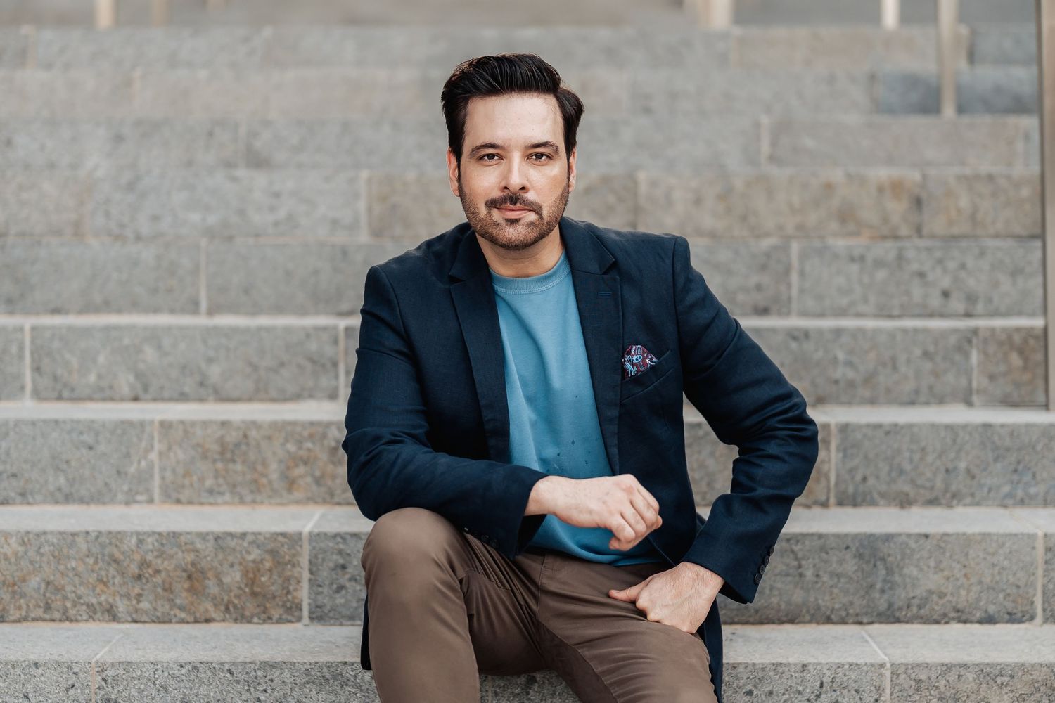 Professional portrait photography session in Dubai for personal branding