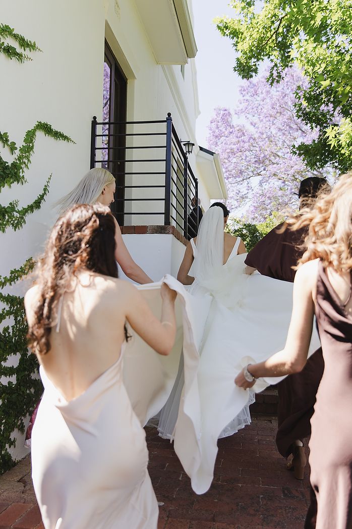 Bride heading to ceremony venue