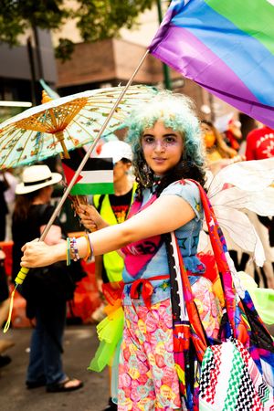 New York City pride photography by trans lesbian dyke photographer candid photos.