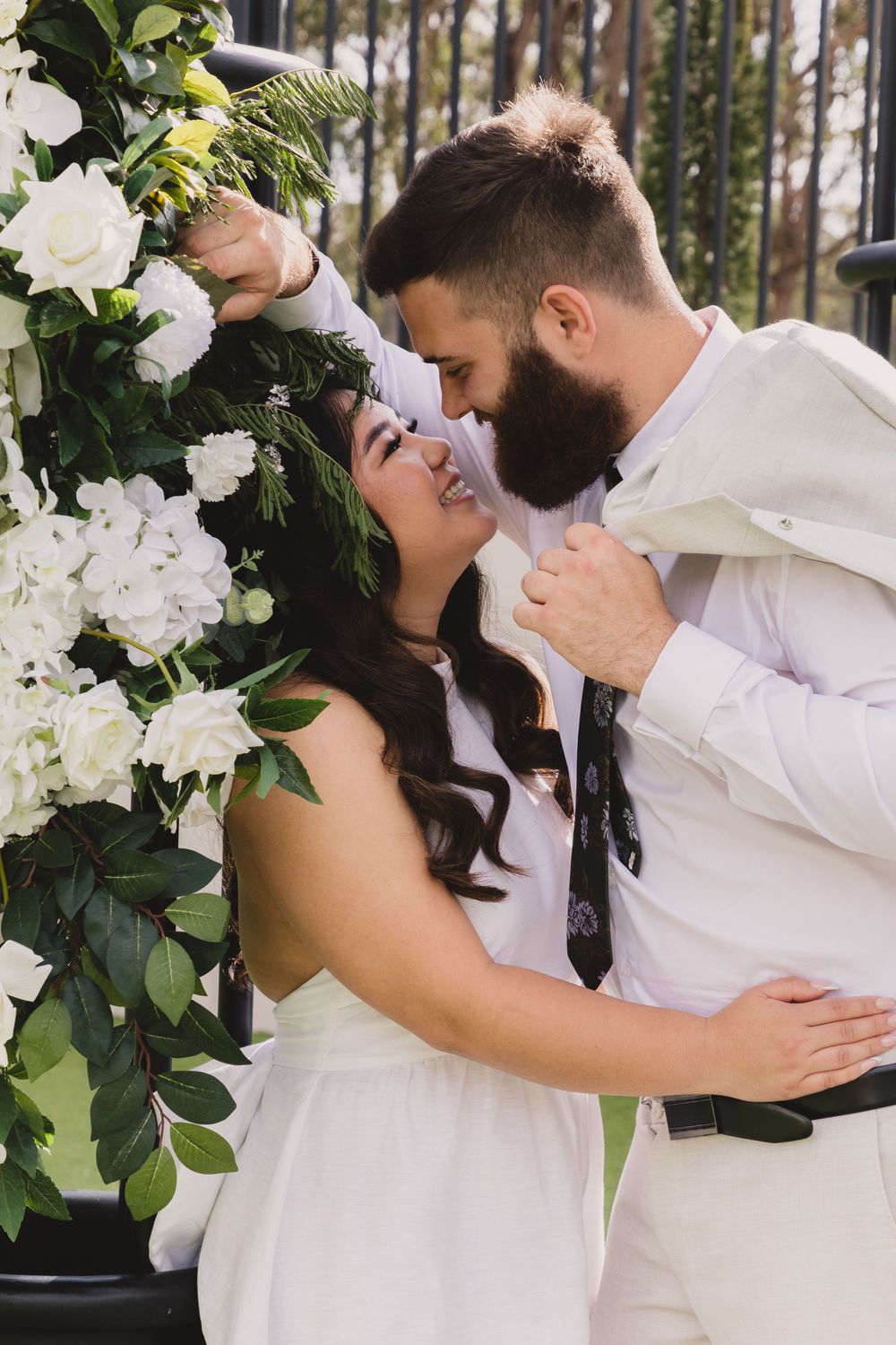 Engagement photography, engagement cake, guests engagement food and soon to be bride and groom Novella on the park
