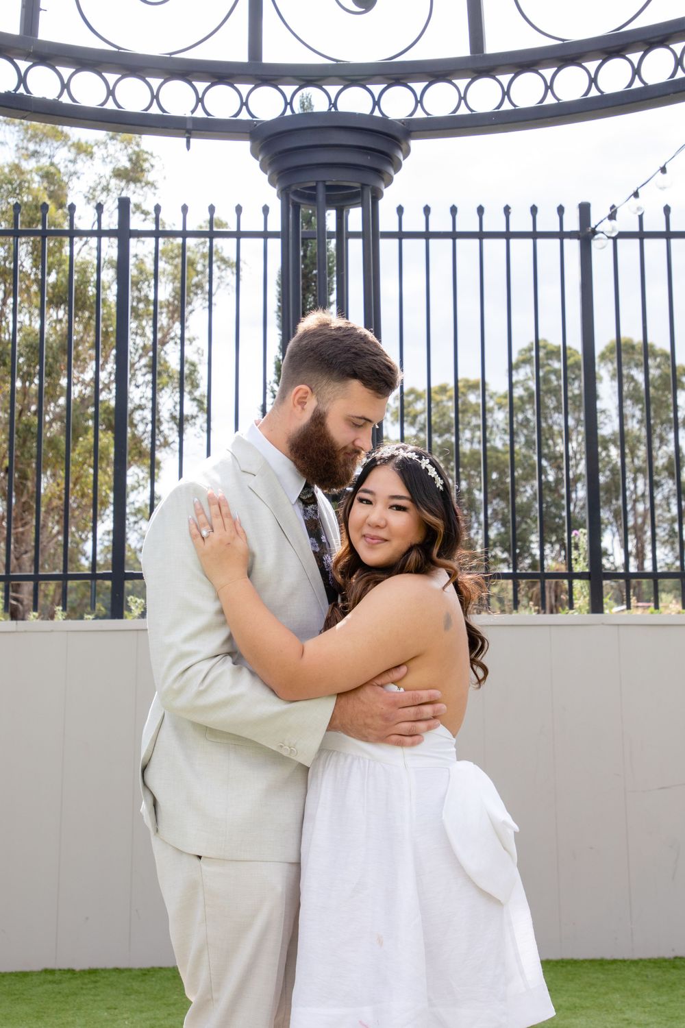 Engagement photography, engagement cake, guests engagement food and soon to be bride and groom Novella on the park