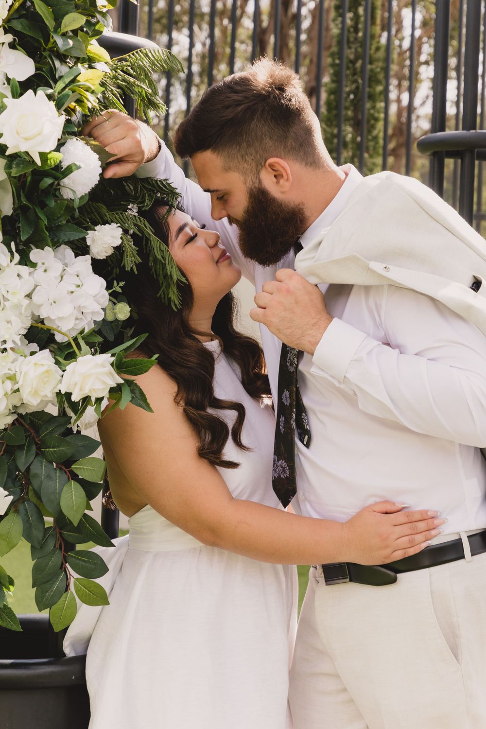 Engagement photography, engagement cake, guests engagement food and soon to be bride and groom Novella on the park