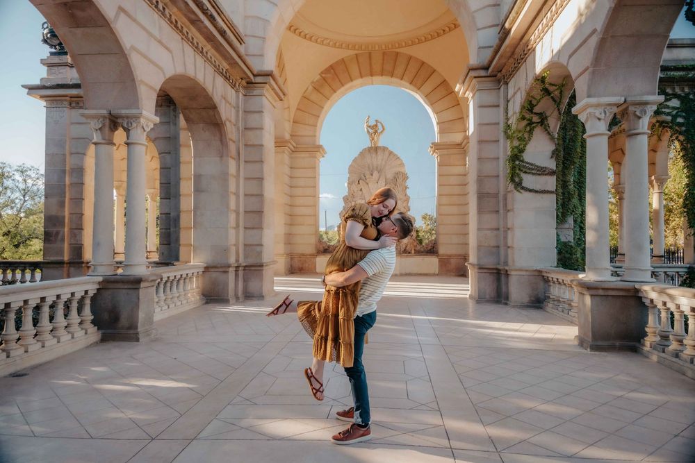 Minimalist couples photography style with clean lines and soft light.