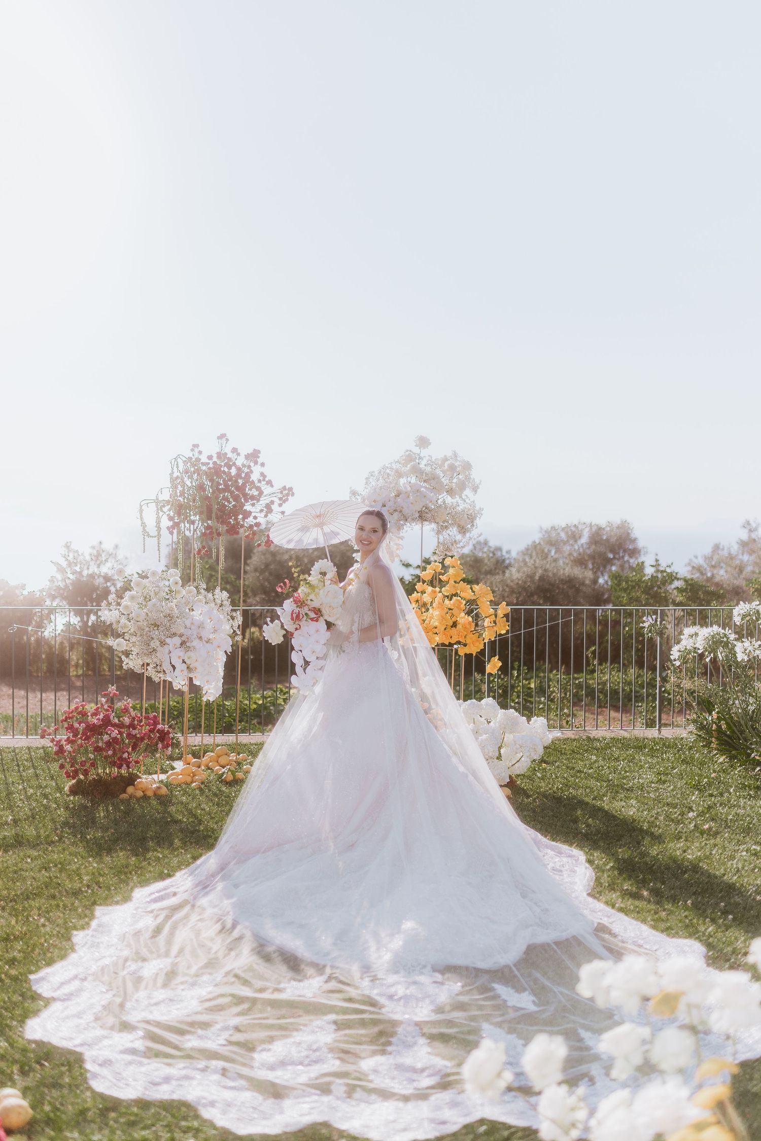 Bride getting ready editorial portrait