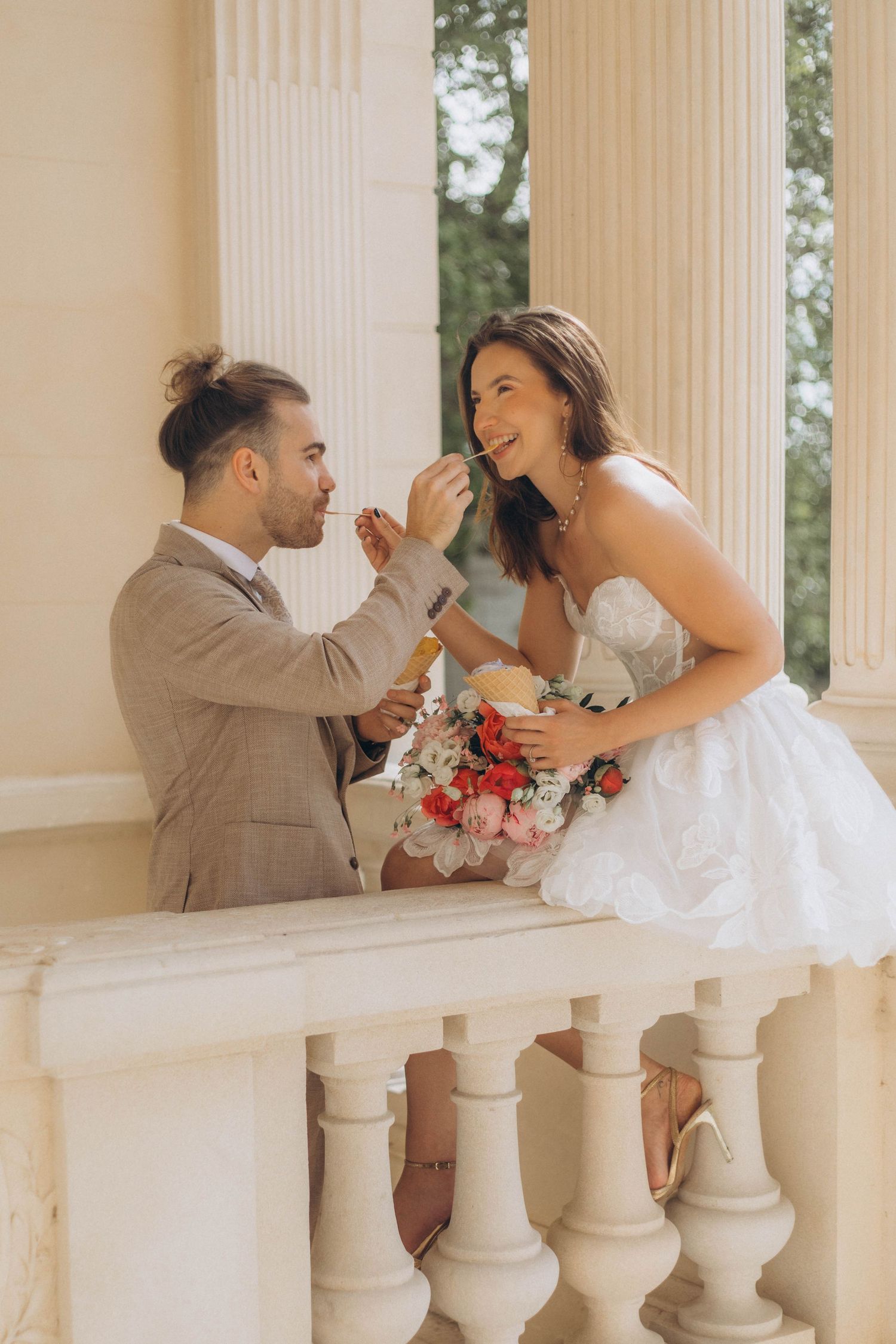 Wedding photoshoot at Parc de Bagatelle Paris