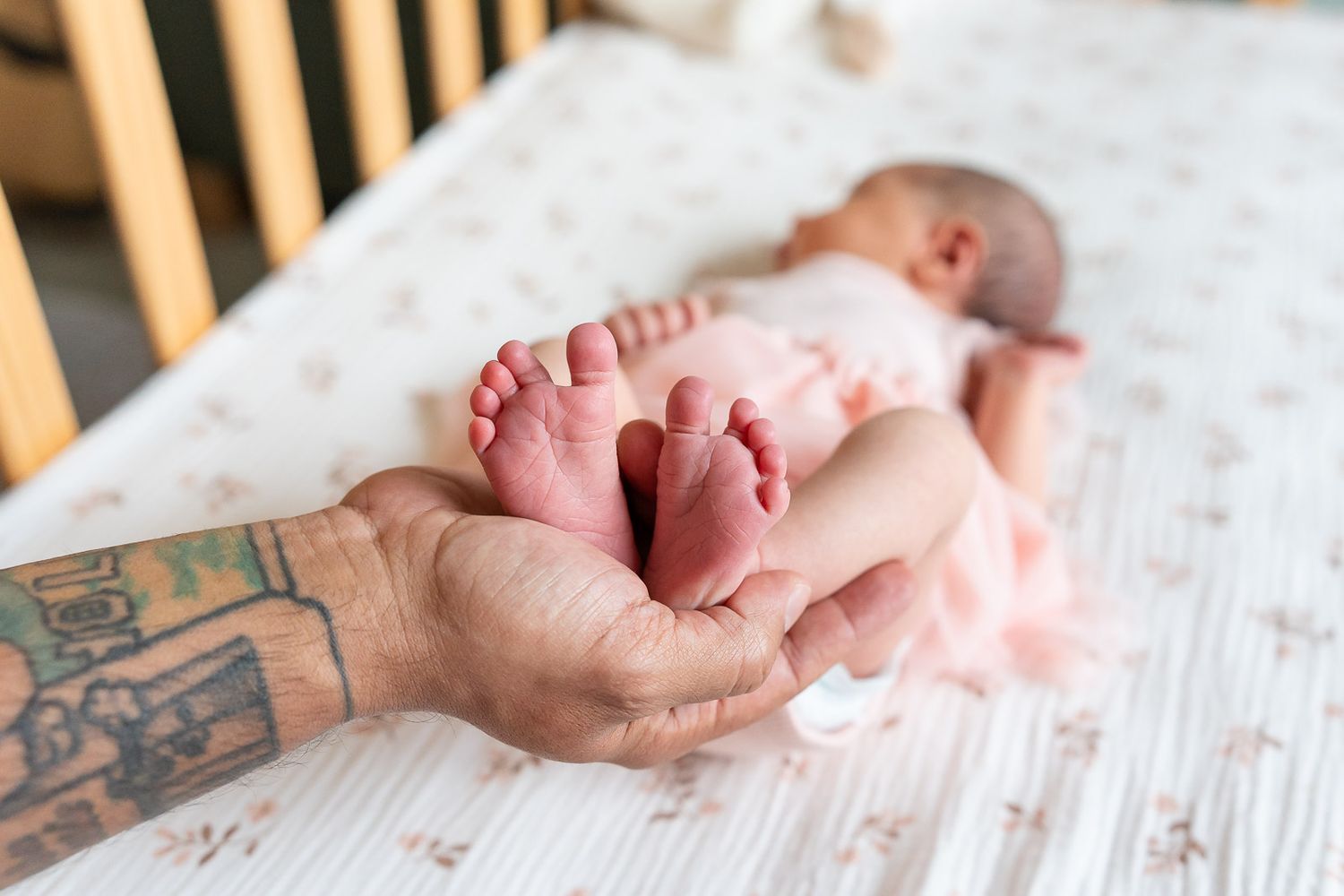Photo of baby's tiny toes.
