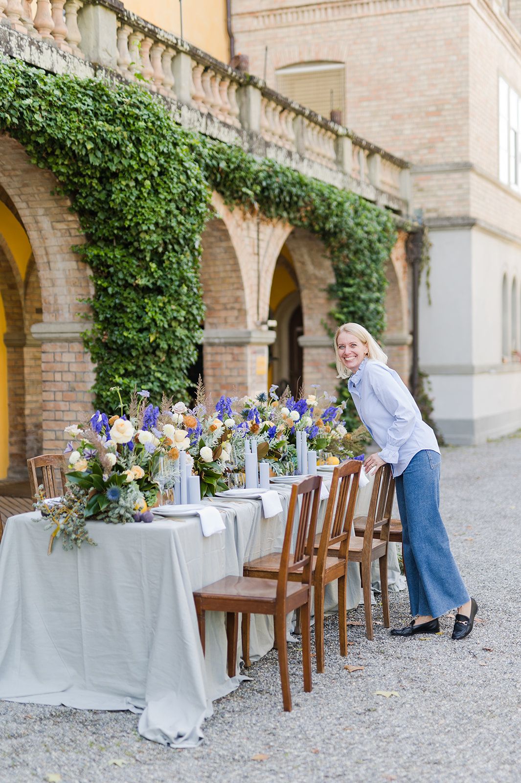 Personal branding photo of wedding celebrant Simone Gori from LovelyWords, photographed in warm natural light by MaxwellArt Photography.