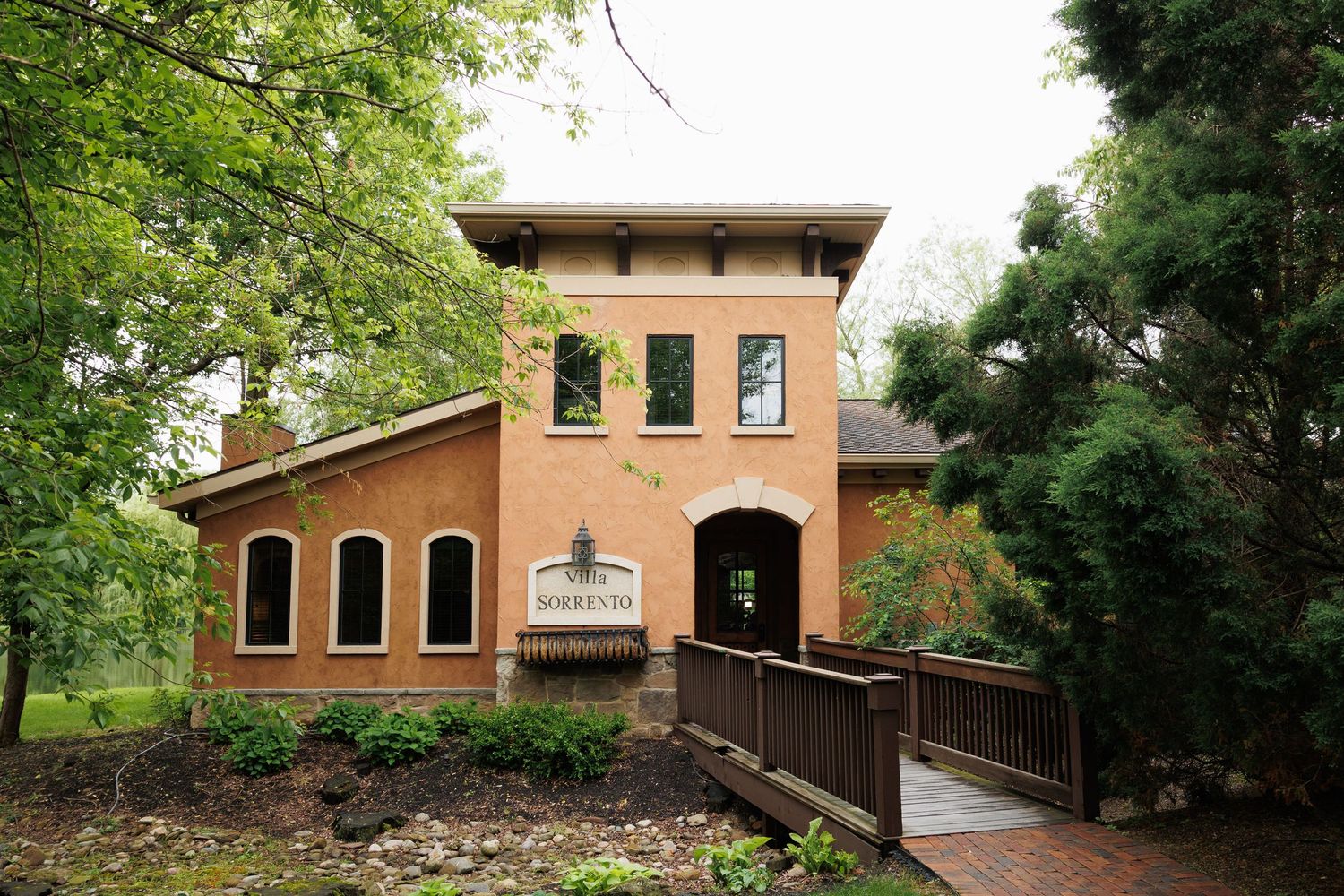 Sorrento Villa on a wedding day at Gervasi Vineyard in Canton, Ohio.