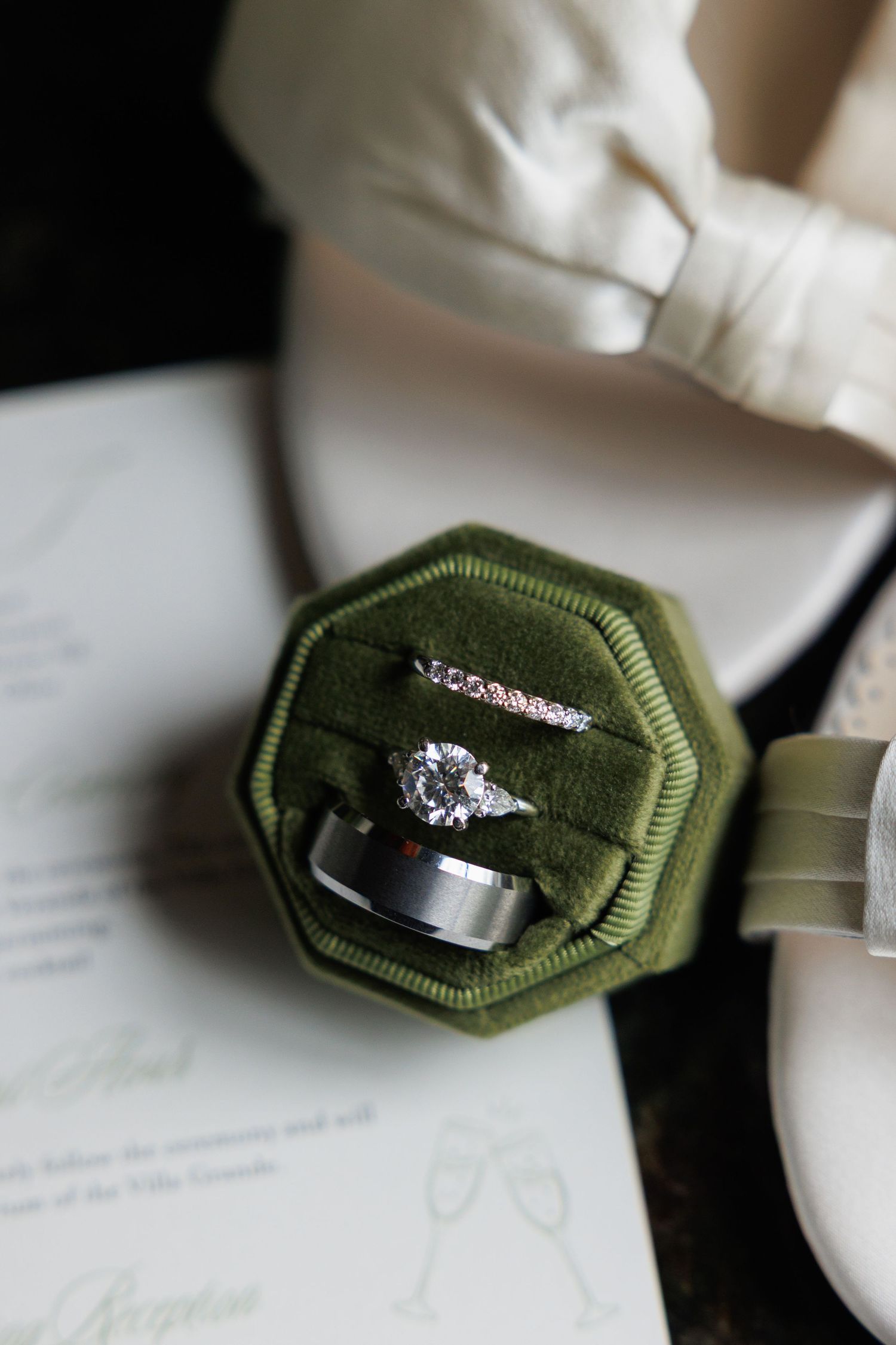 Wedding rings  at Gervasi Vineyard in Canton, Ohio.