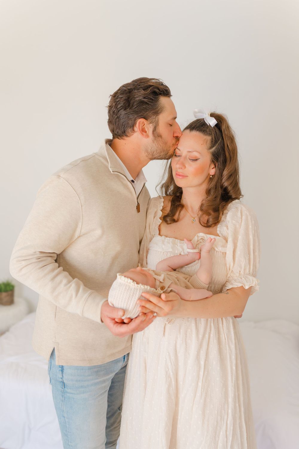 newborn session in studio in manassas Virginia