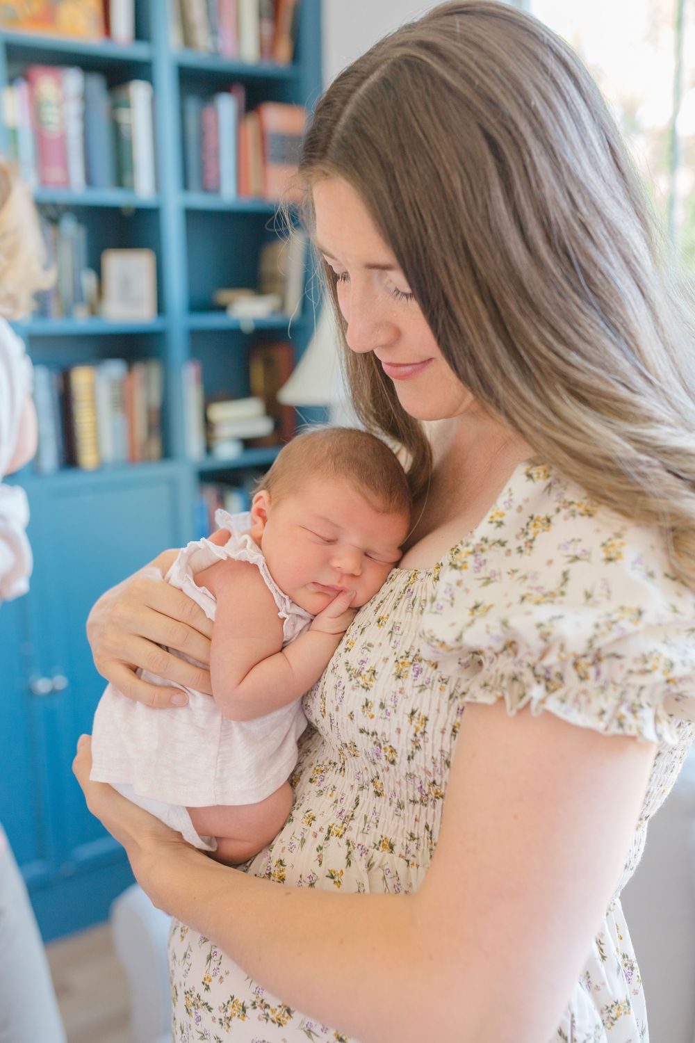 newborn in home session in manassas Virginia