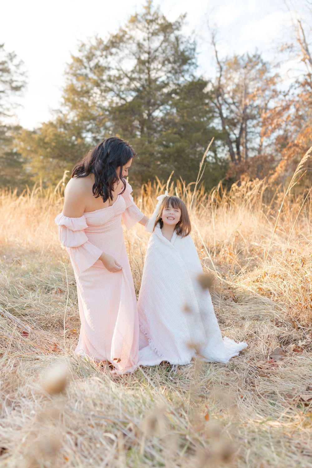 mother and daughter at manassas battlefield in manassas Virginia