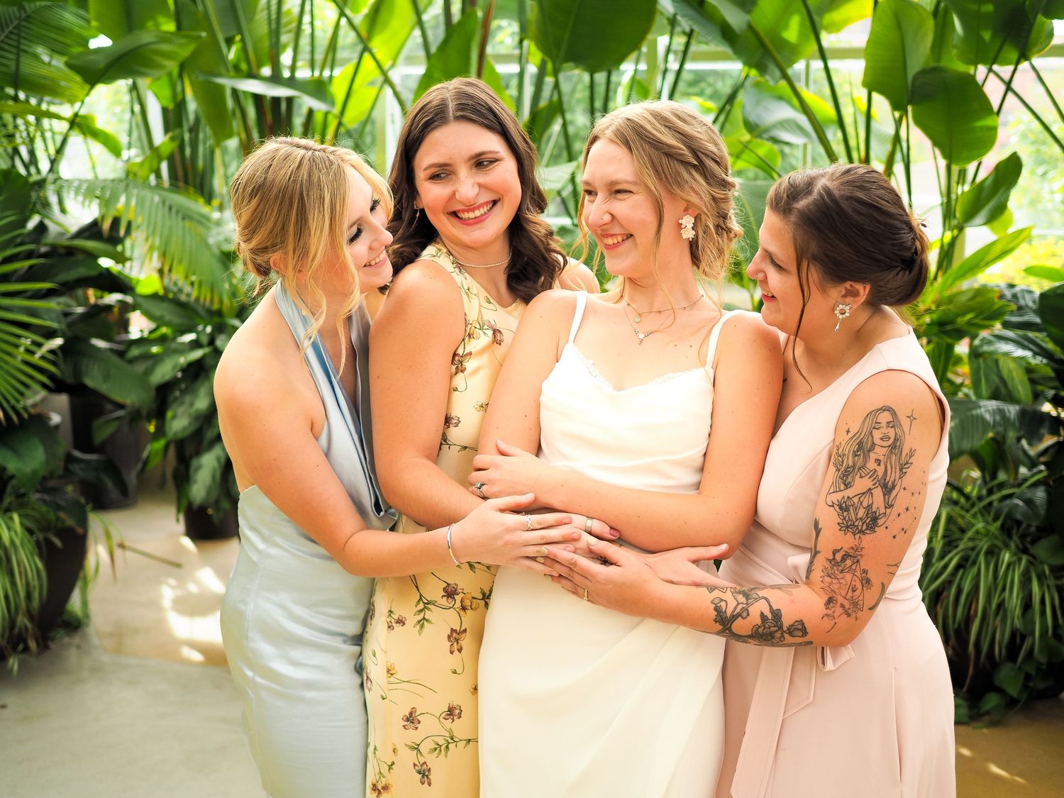 wedding in greenhouse