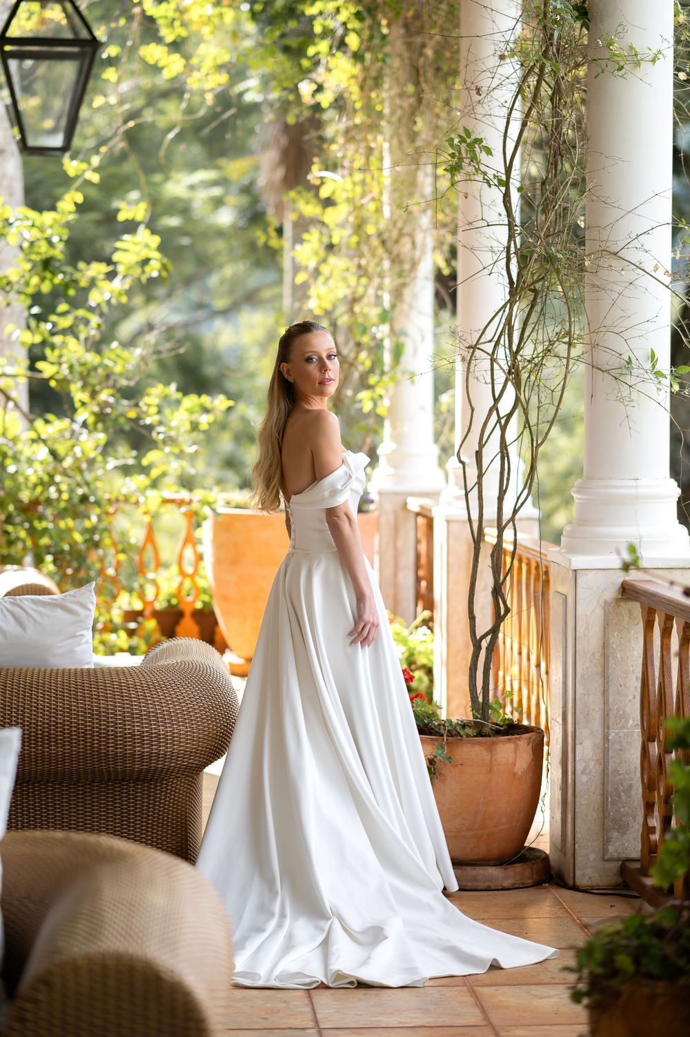 Noiva elegante na Fazenda Santa Maria
