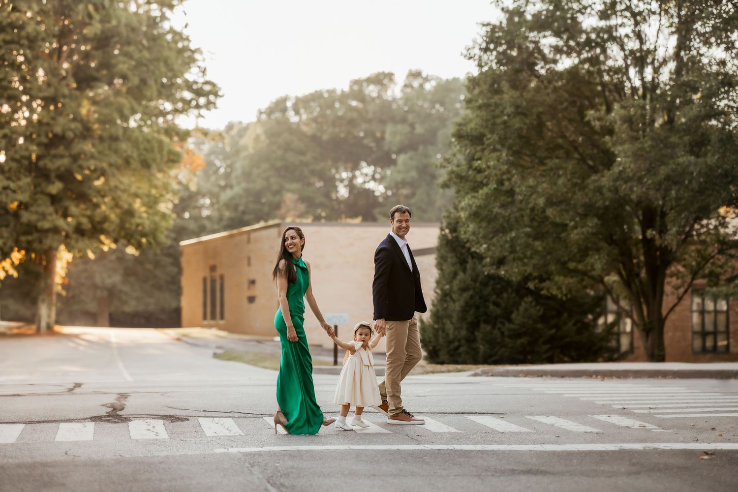 Family photography at golden hour in Zionsville, Indiana