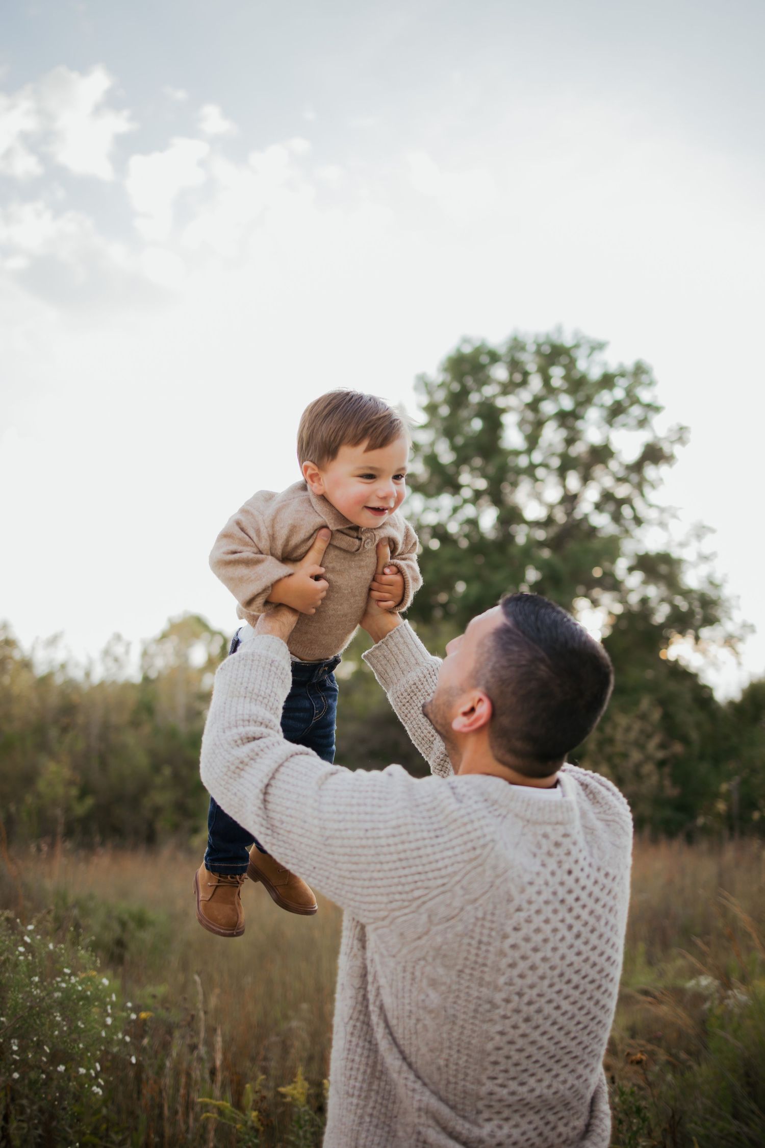 Family photography at golden hour in Zionsville, Indiana