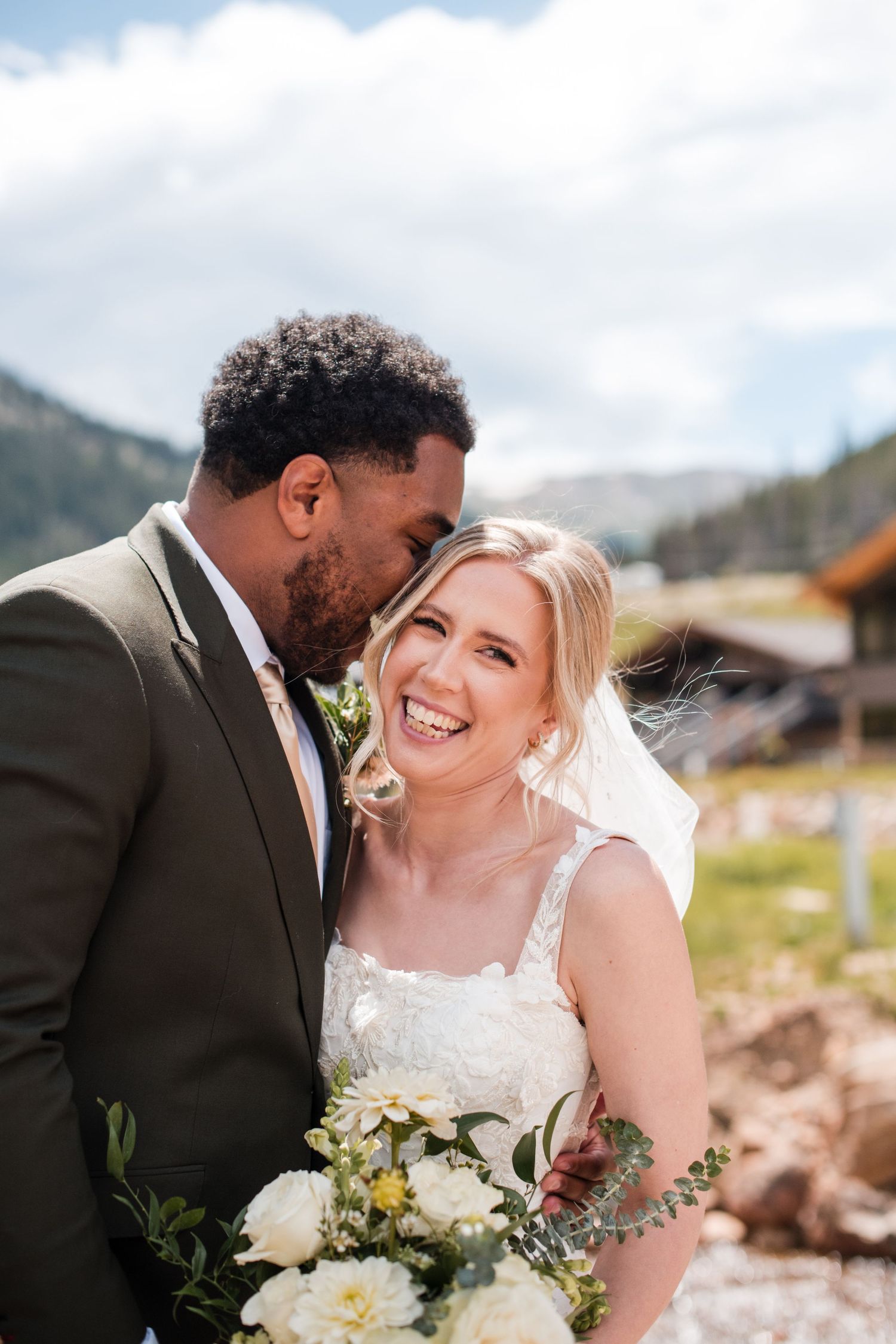 Mountain wedding portrait at Piney River Ranch