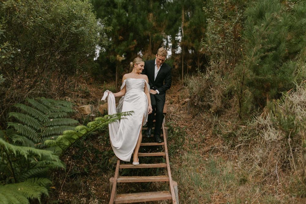 Elegant wedding portraits captured in natural light — Cape Town photographer blending documentary and editorial styles