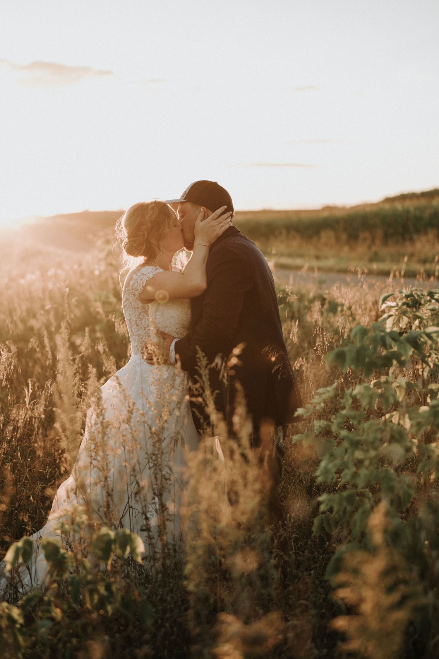 sunset wedding photography, MN