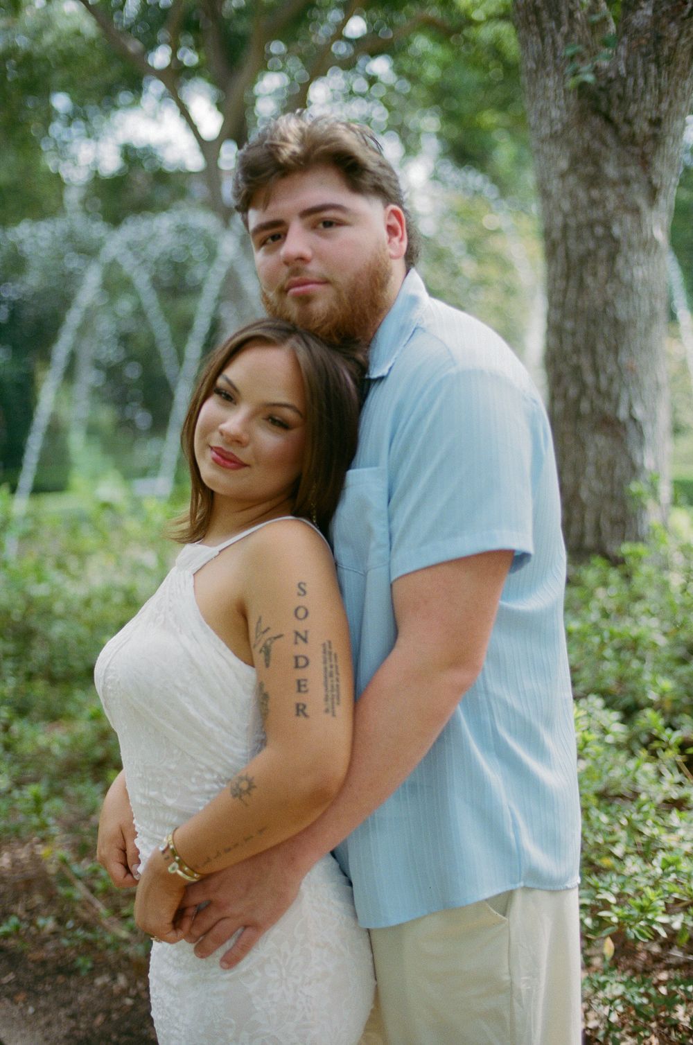 Timeless film photography captured in Houston, Texas, by Brittany McDade Photography, specializing in romantic, authentic moments.