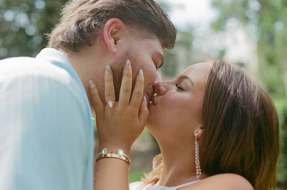 Timeless film photography captured in Houston, Texas, by Brittany McDade Photography, specializing in romantic, authentic moments.