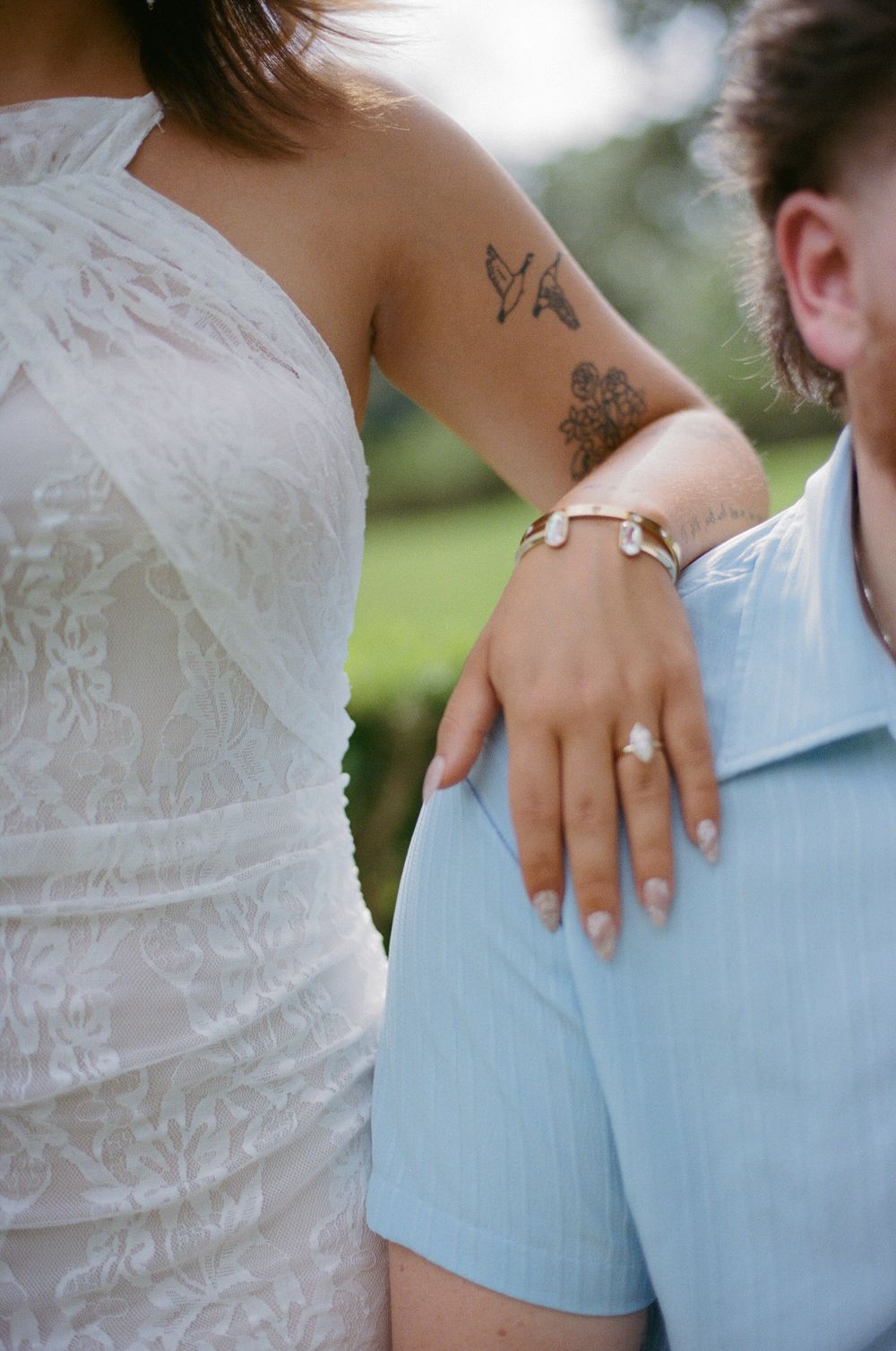 Timeless film photography captured in Houston, Texas, by Brittany McDade Photography, specializing in romantic, authentic moments.